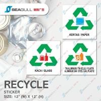 ราคา สติ๊กเกอร์รีไซเคิล / กระดาษ / สารส้ม / กระจก / สติ๊กเกอร์ Semula / สติ๊กเกอร์ Tampal Pada Tong Sampah (55306351887)