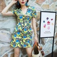 ราคา เดรสสั้นกระดุมหน้าลายดอก งานแพลตตินั่ม ปกติ490 sale (6545713664)