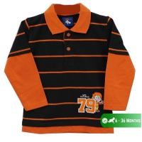 ราคา เสื้อยืด Yege Wangky สําหรับเด็กน้อย สีดํา สีส้ม (42355708017)