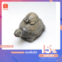 ราคา ปูนปั้น รูปปั้น ตุ๊กตาปั้นเต่าคู่ เต่าน่ารัก แต่งบ้าน และ สวน (สีดำ) (9308229076)