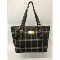 ราคา กระเป๋ามือสอง ของแท้ BEAN POLE Canvas สีเขียว ลายตาราง ขนาด 11 นิ้ว พร้อมส่ง (19101400566)