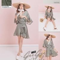 ราคา Flat2112 FT269 : GEE GEE RUFFLE SILK WRAP (2351342625)