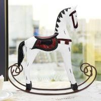 ราคา Rocking 【ลดล้างสต๊อก】Handmade Horse ไม้ม้าโยกแกะสลักของขวัญส (25327638962)