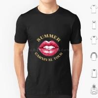 ราคา เสื้อยืดคาร์นิวัลทัวร์ 6XL ผ้าฝ้าย เท่ๆ ลายปากสีชมพู ทัวร์คาร์นิวัล ทัวร์สีชมพู รักดนตรี คาร์นิวัลทัวร์สีชมพู (41728627969)