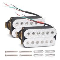 ราคา สีขาวมุกกีตาร์ไฟฟ้า Humbucker สกรูปรับ Dual COIL สําหรับ 6 String กีตาร์ไฟฟ้า COIL Spliting Pickup N7.5K/B15K (54057062714)
