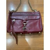 ราคา Rebecca minkoff แท้กระเป๋าหนังสีแดงมือสอง (22983821304)