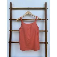 ราคา เสื้อกล้ามบราท็อปสีโอรส Bratop Uniqlo Airism ผ้าร่อง สีสวยมากๆ ไซส์ L (29620681471)