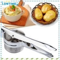 ราคา LONTIME Potato Ricer Puree Masher Potato Ricer Silver Hand Held Masher (48657994403)