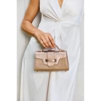 ราคา Emily Clutch in Metallic Rosegold Goat Leather (45101646078)