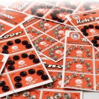 ราคา กระดุมแป๊ก กระดุมกิฟ แผงสีแดง ยี่ห้อ Koh-I-Noor (KIN) ขนาด 8.5-12 มม. (1954421087)