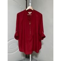 ราคา เสื้อผ้าชีฟอง Michael Kors สีแดงมือสอง (18288641501)