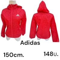 ราคา แจ็คเก็ตเสื้อผ้าร่มแขนยาวสี แดง adidas (45852486411)
