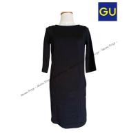 ราคา GUจียู[C153] เดรสสีดำ GU (มือสอง) (29586040674)