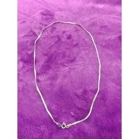 ราคา สร้อยคอเงินแท้ ลายกระดูกงู แบบแบน ยาว 40 ซม. (2298011239)
