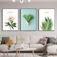 ราคา (1เซ็ท3รูป) รูปภาพติดผนัง มินอมอล รูปภาพติดผนังพร้อมกรอบ รูปภาพติดผนังขนาดใหญ่ ผนัง ตกแต่งบ้าน30*20cm (57600264059)