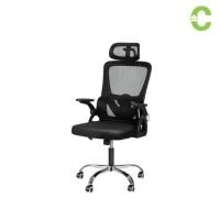 ราคา HOMEC เก้าอี้ทํางานเพื่อสุขภาพ ปรับเอนหลังได้ work chair พนักพิงศีรษะสามารถปรับขึ้นลงได้ 150kg (21984826443)