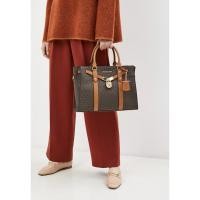 ราคา Michael Kors Nouveau Hamilton Large Satchel Crossbodytas Bruin ส่งต่อความไฮท ความเก๋ ความลุคผู้ดี (28331002502)