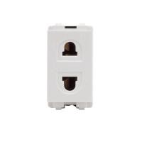 ราคา ปลั๊กเดี่ยว Kingtec ไม่มีกราวด์เสียบ เต้ารับเดี่ยวเสียบขากลม แบน รองรับกระแสไฟขนาด 16 A 250V/50 Hz (43551036335)