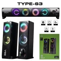 ราคา EGA TYPE-S3 ลำโพงคอมพิวเตอร์มีไฟ (22320510803)