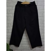 ราคา กางเกงสแลคสีดำสนิท แฟชั่นแบรนด์ ทรง Balloon Pants (40860921939)