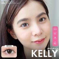 ราคา คอนแทคเลนส์ ❤️Size : S❤️รุ่น Mini Kelly (kittykawaii) สี : Brown / Gray (27711468297)