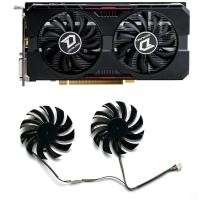 ราคา 2 ชิ้น DIY 75 มม. 4pin GA81O2U T128010SU RX550 พัดลม GPU สําหรับ Dataland RX 550 Radeon 550 Cool Energy RX 560 4G X-Serial RX 560D 4G (44760104490)