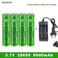 ราคา แบตเตอรี่ลิเธียมไอออนแบบชาร์จได้ 18650 3.7V ความจุ 9800mAh สำหรับไฟฉาย + เครื่องชาร์จ + การชาร์จ (42311858065)