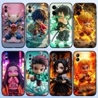 ราคา ซิลิโคนสีดําโทรศัพท์ป้องกันกรณีน่ารักการ์ตูนอะนิเมะ Demon Slayer สําหรับ Vivo Y18 Y18S Y18E Y19s Y20 Y30 Y21t Y21 Y33S Y21S Y22 Y22S Y27 Y27 Y27S Y28 (45556176430)