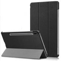 ราคา Smart Flip Case Samsung Galaxy Tab S7 - S8 11 - Leather Cover Stand Wallet Casing Black Autolock Black (25485568026)