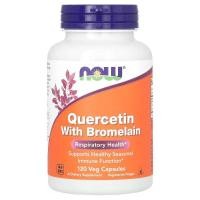 ราคา เควอซิทิน โบรมีเลน NOW Foods, Quercetin With Bromelain, 120 Veg Capsules (43058504729)