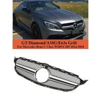 ราคา E63S AMG Style Grill Parrilla Front Bumper Grille For Benz C-Class W205 C180 C200 C300 C350 2014-20 (56403233168)