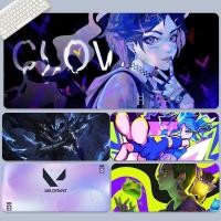 ราคา แผ่นรองเมาส์สําหรับเล่นเกมขนาดใหญ่ Valorant (900x400 มม.) - การออกแบบ Phoenix/Jett/Raze หนา 3 มม. สําหรับ Esports, ฐานยางป้องกันการลื่นไถล, ขอบเย็บ (51910851848)