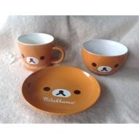 ราคา Set แก้ว จาน ถ้วยซุป Rilakkuma 3 ชิ้น (1471608393)