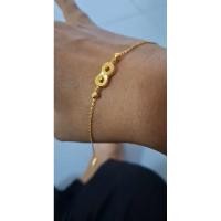 ราคา สร้อยข้อมือทองแท้ 96.5 น้ำหนักครึ่งสลึง (26685428401)
