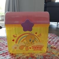ราคา กล่องเก็บของพลาสติก 2 ชั้น ลายทวิตตี้ (Tweety) จาก Looney Tunes (53108531511)
