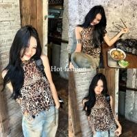 ราคา HOT FASHION THAI พร้อมส่ง เสื้อกล้ามลายเสือ เท่มาก ผ้าพริ้วใส่สบายมาก น้ำตาลเข้ม -FY2963 (29642640147)