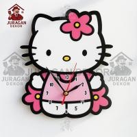 ราคา HELLOKITTY นาฬิกาแขวนตัวละคร Hello Kitty ตกแต่งผนังห้องเด็กผู้หญิง (40072062680)