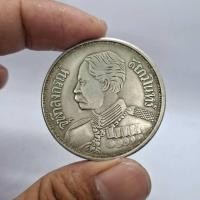 ราคา เหรียญรัชราชที่5 เนื้อชุบเงินหลังช้างสามเศียร ร.ศ๑๒๗ งานสวยคัดพิเศษ (46057895616)
