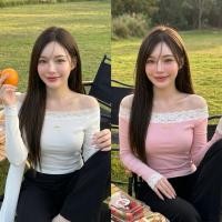 ราคา ❤️ Diiz’s ❤️ เสื้อยืด แขนยาว ปาดไหล่ เปิดไหล่ ผ้าร่องเล็ก อกลูกไม้ (41427428967)