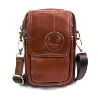 ราคา Chinatown Leather กระเป๋า มือถือ ร้อยเข็มขัด สะพายข้างหนังวัวแท้ (18154254118)