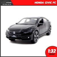 ราคา โมเดลรถ ฮอนด้า ซีวิค HONDA CIVIC FC สีดำ (Scale 1:32) รถเหล็กเหมือนจริง มีเสียงมีไฟ เปิดได้ครบ (7408358006)