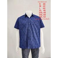 ราคา เสื้อหม้อห้อมเชิ้ตผู้ชาย ซาฟารี พิมพ์ลาย3กระเป๋า ลายรวงข้าว เชิ้ตหม้อฮ่อมชายใส่ทำงาน (20209124633)
