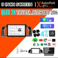 ราคา 2K จอแอนดรอย จอandroid 15 9นิ้ว TOYOTA ALTIS 03-06 WIFI+GPS 360°+SIM Carplay+Youtube จอติดรถยนต์จอแอนดรอย ควบคุมพวงมาลัย (56805571259)