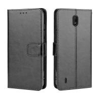ราคา Nokia C1 เคส Leather Case เคสโทรศัพท์ Stand Wallet Nokia C1 C 1 NokiaC1 เคสมือถือ Cover (4729607367)