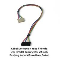 ราคา สายสําหรับ Yoke Deflection / Konde สําหรับทีวีหลอด 14, 21, 29 นิ้ว - เต้ารับสีดํา 10 พิน (Yoke) และ 6 พิน (PCB) - ความยาวรวม 47 ซม. (44809883104)