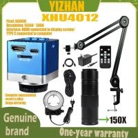 ราคา YIZHAN 4K กล้องจุลทรรศน์ดิจิตอล อุตสาหกรรม 150X Zoom C-Mount Lens HDMI/USB4 Video Microscope Digital Camera XHU4012 (50757016233)