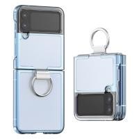 ราคา K-max for Samsung Galaxy Z Flip 4 Clear Case with Ring Holder, Slim Fit Shockproof Hard PC Protective Cover for Galaxy Z Flip 4 2022 (Clear) (21223053966)