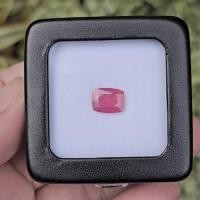 ราคา พลอย ทับทิม สยาม Siam Ruby sapphire 3.96 กะรัต (Cts.) พร้อมใบเซอร์ 2 ใบ (With 2 Certificate) พลอยแท (44760247711)