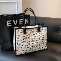 ราคา Capacity Large Tote Cartoon Canvas For Women 2024 New Fashion Handbag Shoulder Bag (27855036524)