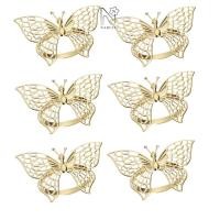 ราคา NARCIS 1/6 ชิ้น Hollow ผีเสื้อแหวนผ้าเช็ดปาก, ผีเสื้อ/กลวงทอง/Rose Gold/Silver ผ้าเช็ดปากแหวน, Reusable เหล็กตกแต่งผ้าเช็ดปาก Clasp Party (52260630229)